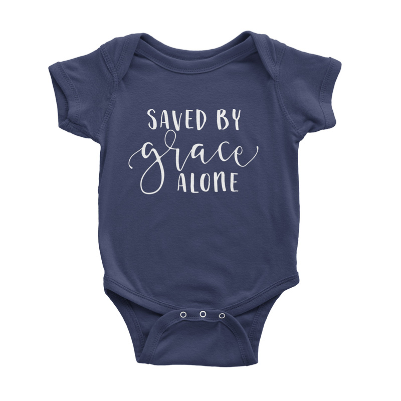 Saved By Grace Alone Onesie #1