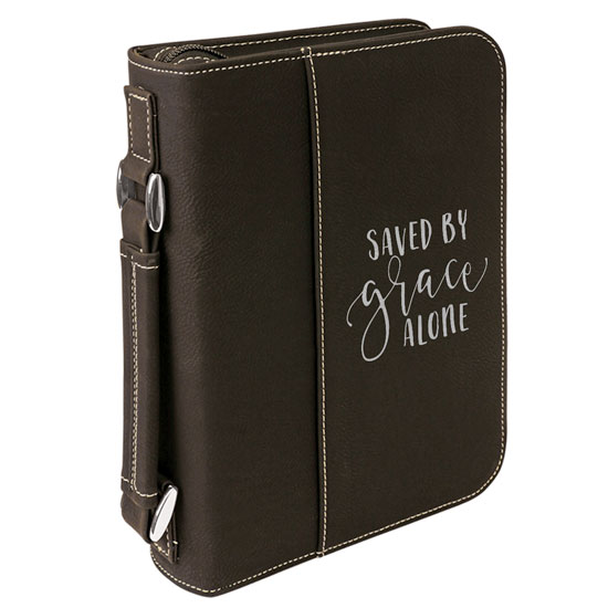 Saved By Grace Alone Bible Cover #1