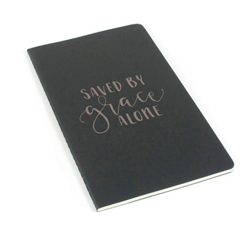 Saved By Grace Alone Laser Etched Moleskine Journal