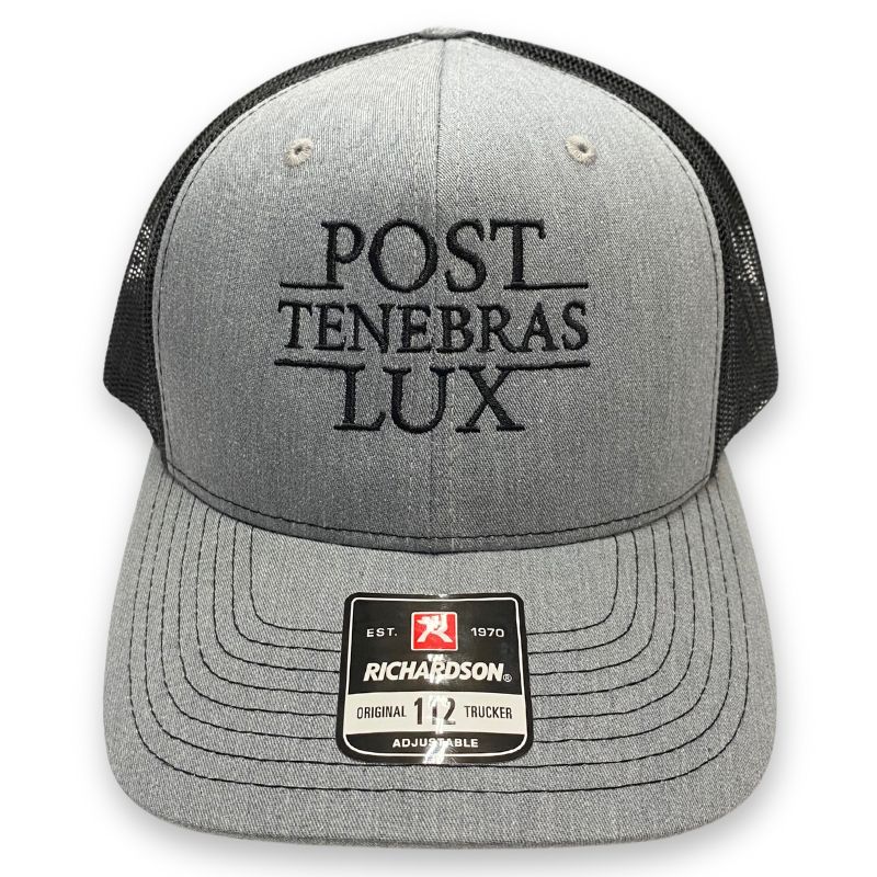 Post Tenebras Lux Embroidered Trucker Hat