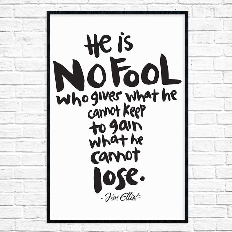 He Is No Fool - Poster Print